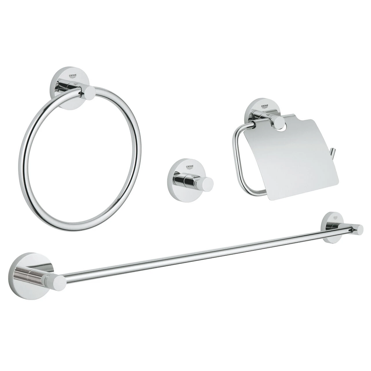 Grohe Essentials Accessoiresset 4-in-1 Chroom 3 Grohe Essentials Accessoiresset 4-in-1 Chroom