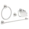 Grohe Essentials Accessoiresset 4-in-1 Supersteel 1 Grohe Essentials Accessoiresset 4-in-1 Supersteel -hotbath winkel grohe essentials accessoiresset 4 in 1 chroom 0445796 1