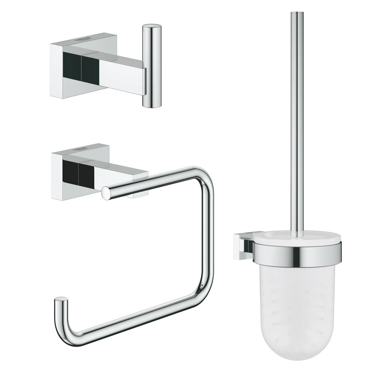 Grohe Essentials Cube Accessoiresset 3-in-1 Chroom 3 Grohe Essentials Cube Accessoiresset 3-in-1 Chroom