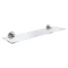 Grohe Essentials Glazen Plank 38x14,5cm Supersteel -hotbath winkel grohe essentials glazen plank 38x14 5cm supersteel 0445805 1