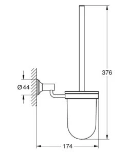 Grohe Essentials Toiletborstelset Chroom 5 Grohe Essentials Toiletborstelset Chroom -hotbath winkel grohe essentials toiletborstel met houder chroom 0492942 1
