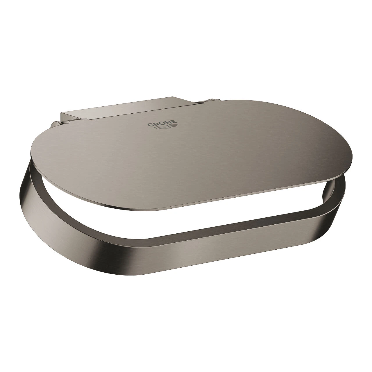 Grohe Selection Toiletrolhouder Met Deksel Brushed Hard Graphite 3 Grohe Selection Toiletrolhouder Met Deksel Brushed Hard Graphite