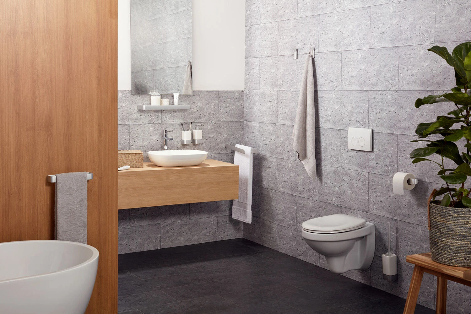 Haceka Aline Toiletrolhouder Geborsteld Aluminium 4 Haceka Aline Toiletrolhouder Geborsteld Aluminium - Afbeelding 2