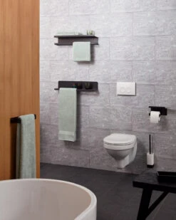 Alternative view of Haceka Aline Toiletrolhouder Zwart