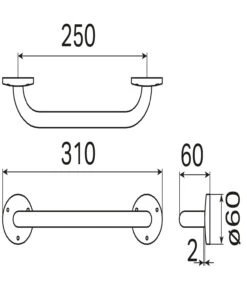 Haceka Aspen Badgreep Chroom 5 Haceka Aspen Badgreep Chroom -hotbath winkel haceka aspen badgreep chroom 1208546 2