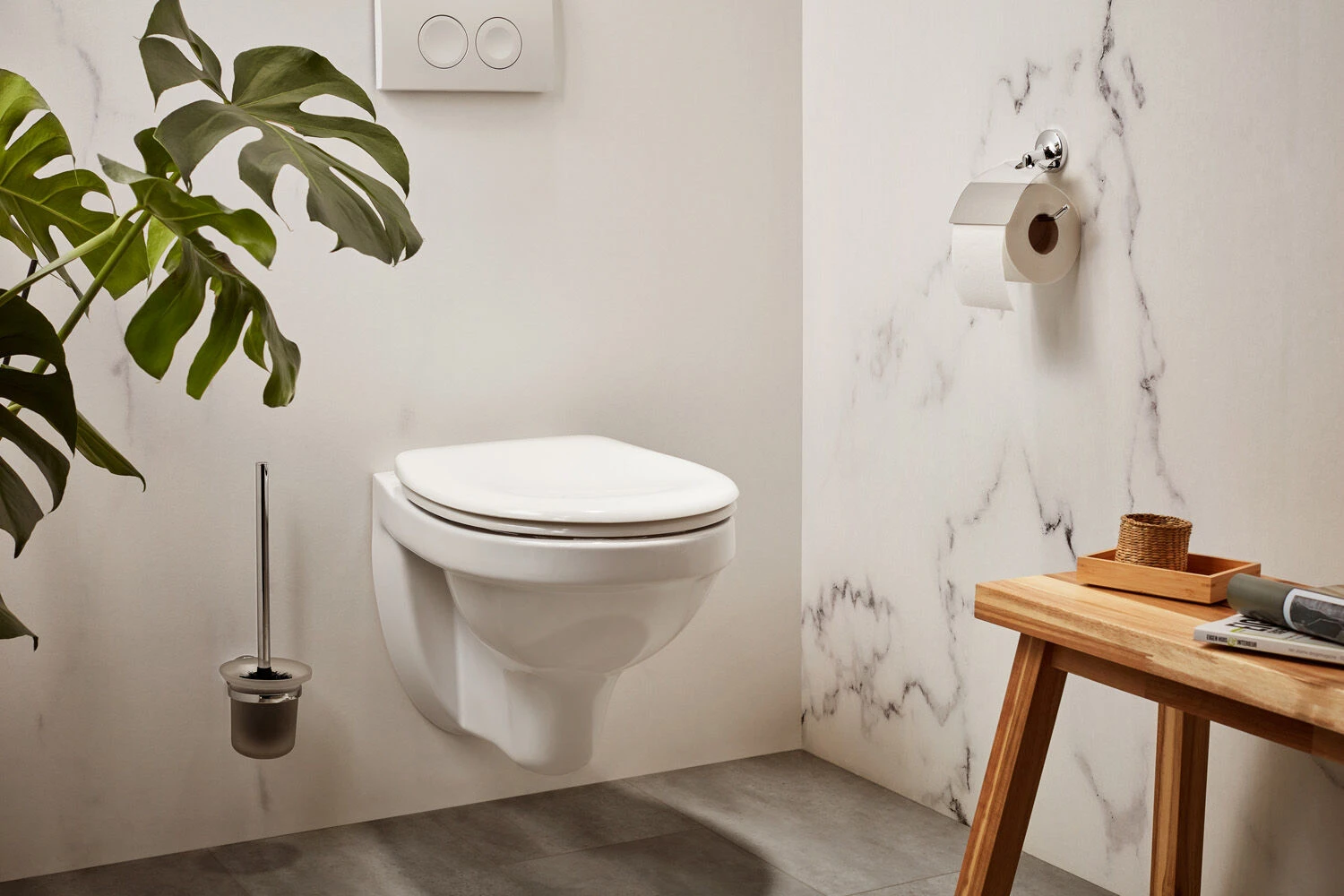 Haceka Aspen Toiletrolhouder Met Klep Chroom 5 Haceka Aspen Toiletrolhouder Met Klep Chroom - Afbeelding 3