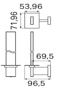 Haceka Edge Reserve Rolhouder Chroom -hotbath winkel haceka edge reserve rolhouder chroom 1208440 1