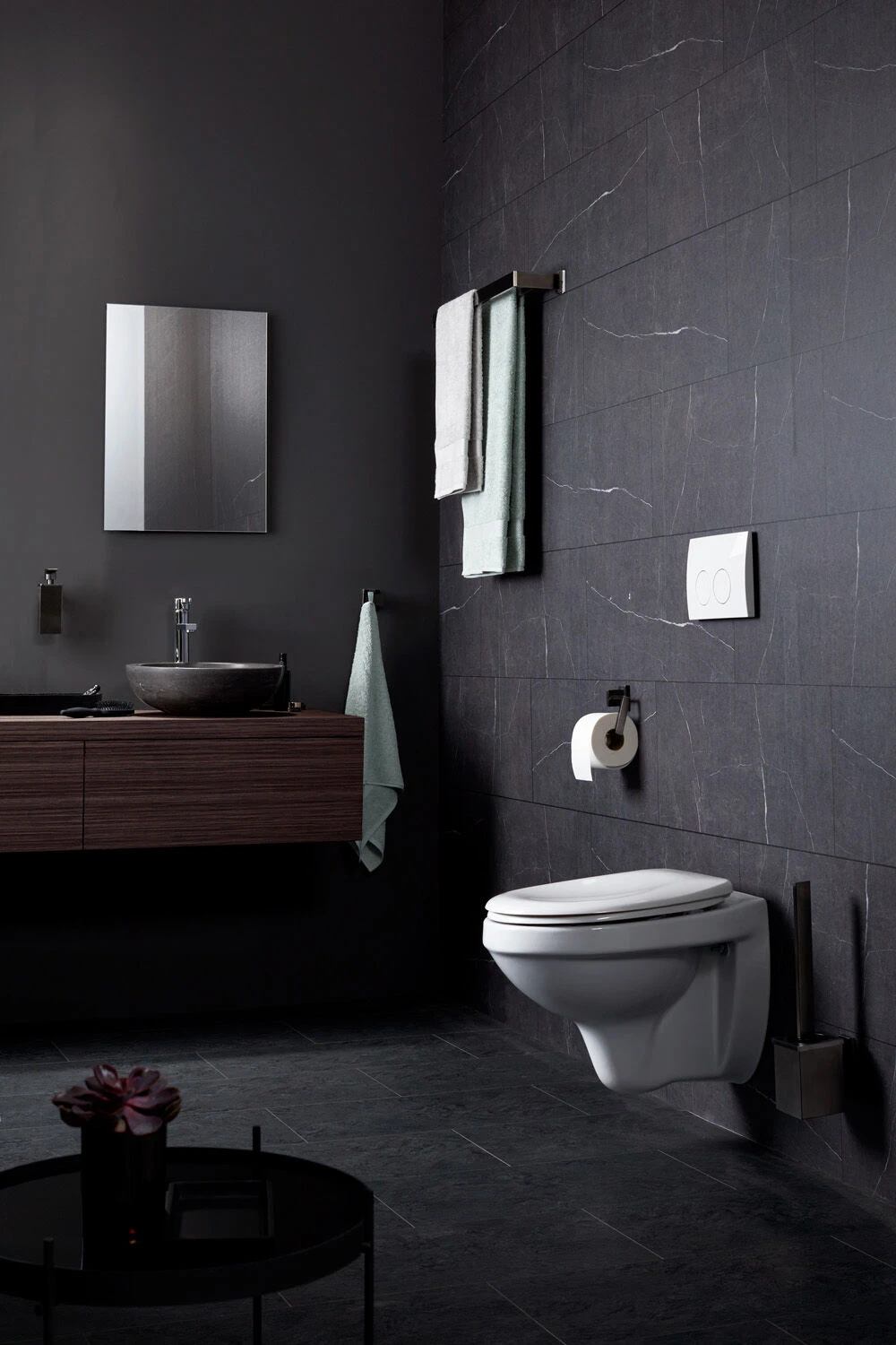 Haceka Edge Toiletrolhouder Zonder Klep Grafiet 4 Haceka Edge Toiletrolhouder Zonder Klep Grafiet - Afbeelding 2