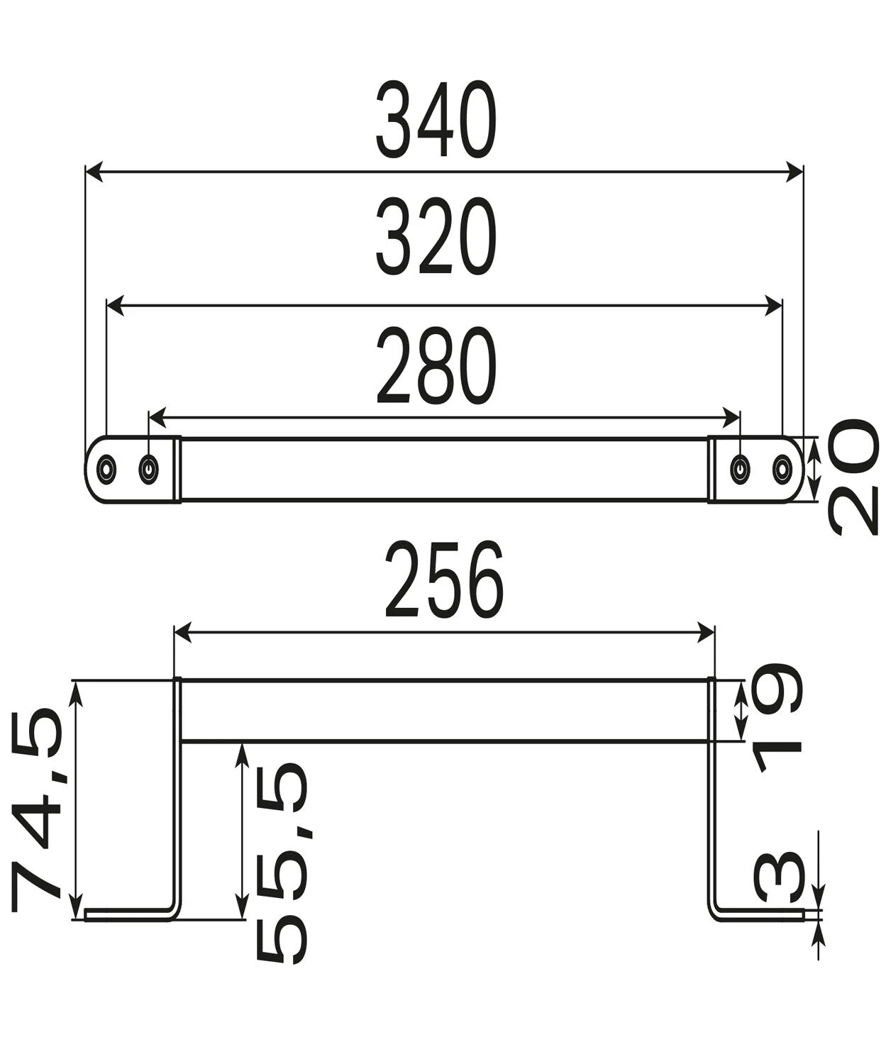 Haceka IXI Badgreep RVS Geborsteld 4 Haceka IXI Badgreep RVS Geborsteld - Afbeelding 2