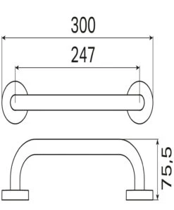 Haceka Kosmos Badgreep Zwart Mat 5 Haceka Kosmos Badgreep Zwart Mat -hotbath winkel haceka kosmos badgreep zwart mat 1208622 2