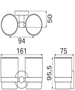 Haceka Kosmos Dubbele Bekerhouder Goud Geborsteld 5 Haceka Kosmos Dubbele Bekerhouder Goud Geborsteld -hotbath winkel haceka kosmos dubbele bekerhouder geborsteld goud 2010974 1