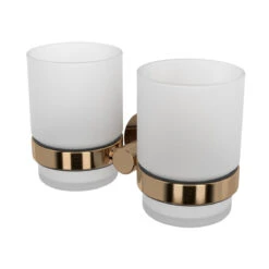 Haceka Kosmos Dubbele Bekerhouder Koper Geborsteld