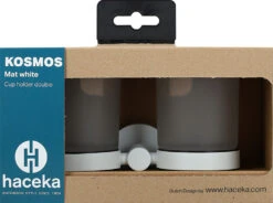 Haceka Kosmos Dubbele Bekerhouder Wit Mat -hotbath winkel haceka kosmos dubbele bekerhouder wit mat 1208478 3