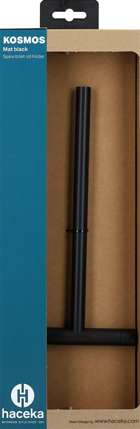 Haceka Kosmos Reserve Rolhouder Zwart Mat 5 Haceka Kosmos Reserve Rolhouder Zwart Mat - Afbeelding 3