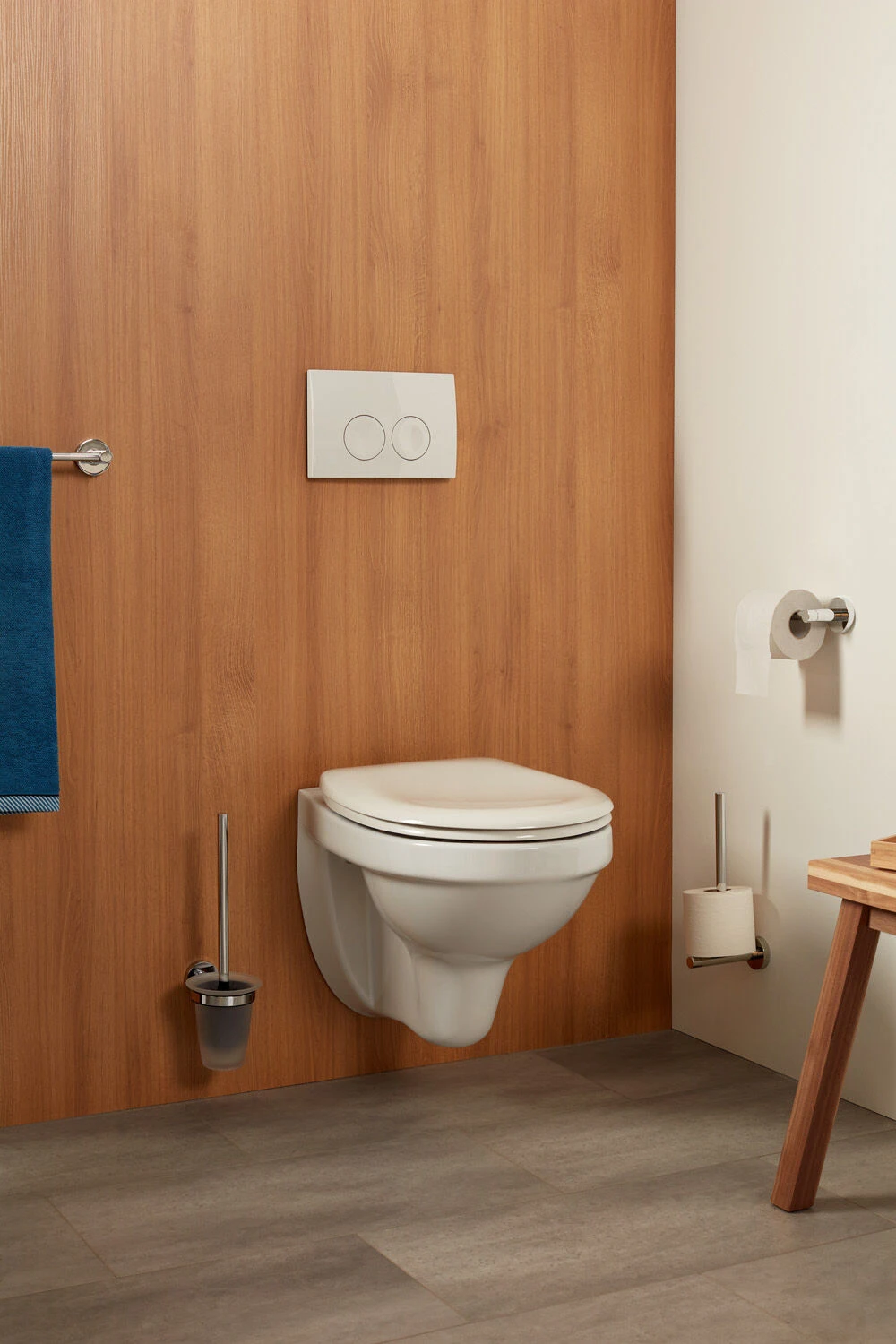 Haceka Kosmos Toiletrolhouder Haaks Chroom 4 Haceka Kosmos Toiletrolhouder Haaks Chroom - Afbeelding 2