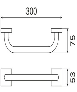 Haceka Mezzo Badgreep 30cm Chroom 7 Haceka Mezzo Badgreep 30cm Chroom -hotbath winkel haceka mezzo badgreep 30cm chroom 1208647 2