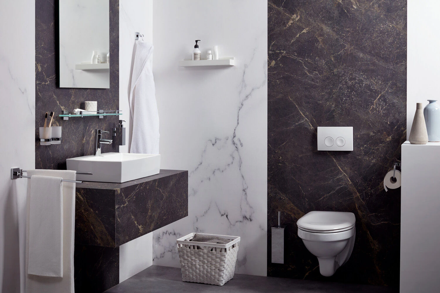 Haceka Mezzo Dubbele Bekerhouder Chroom 5 Haceka Mezzo Dubbele Bekerhouder Chroom - Afbeelding 3