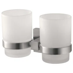 Haceka Mezzo Dubbele Bekerhouder RVS-look