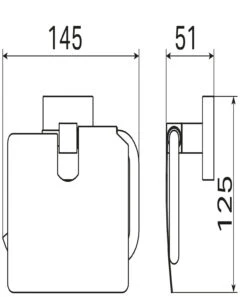 Haceka Mezzo Toiletrolhouder Met Klep RVS-look 9 Haceka Mezzo Toiletrolhouder Met Klep RVS-look -hotbath winkel haceka mezzo toiletrolhouder met klep rvs look 1208657 2