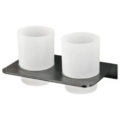 Haceka Redefine Dubbele Bekerhouder Mat Zwart