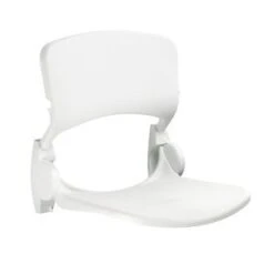 Handicare Linido Douchezitting M. Rugleuning M. Kunststof Zitting Opklapbaar Wit