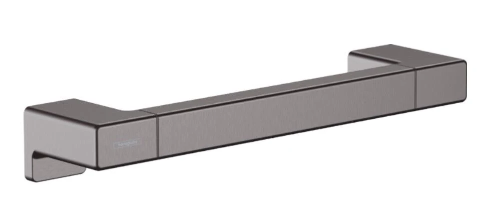 Hansgrohe AddStoris Badgreep Zwart Chroom Geborsteld 3 Hansgrohe AddStoris Badgreep Zwart Chroom Geborsteld