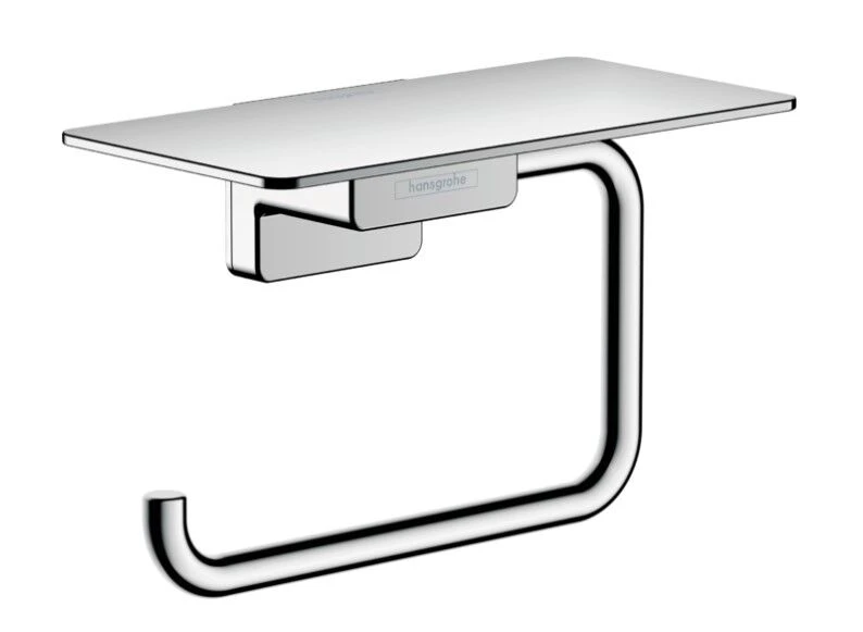 Hansgrohe AddStoris Wc-rolhouder Met Planchet Chroom 3 Hansgrohe AddStoris Wc-rolhouder Met Planchet Chroom