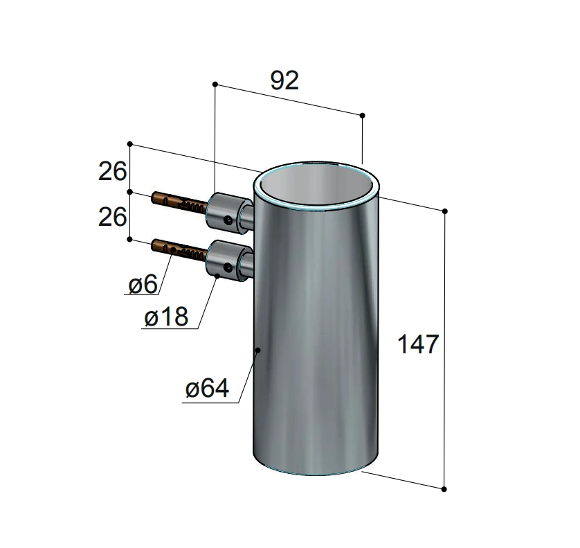 Hotbath Archie Bekerhouder RVS 5 Hotbath Archie Bekerhouder RVS - Afbeelding 3