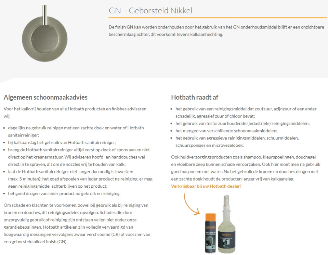 Hotbath Cobber Dubbel Doucherek Geborsteld Nikkel CBA14 4 Hotbath Cobber Dubbel Doucherek Geborsteld Nikkel CBA14 - Afbeelding 2