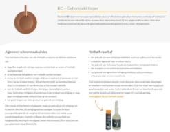 Alternative view of Hotbath Cobber Toiletborstel Garnituur Wandmodel Geborsteld Koper CBA11