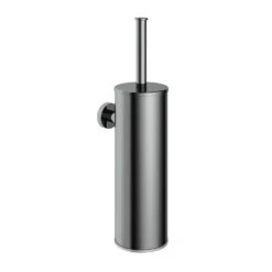 Hotbath Cobber Toiletborstel Garnituur Wandmodel Zwart Chroom CBA11