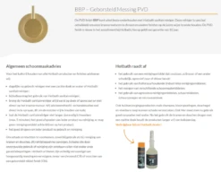 Hotbath Toiletborstelgarnituur Vrijstaand Geborsteld Messing PVD CBA12 -hotbath winkel hotbath toiletborstelgarnituur vrijstaand geborsteld messing pvd cba12 cba12bbp 4