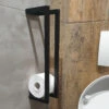 Lambini Designs Reserve Toiletrolhouder 45x10x13cm Mat Zwart 2 Lambini Designs Reserve Toiletrolhouder 45x10x13cm Mat Zwart -hotbath winkel lambini designs reserve toiletrolhouder 45x10x13cm mat zwart sk30992 2