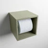 Mondiaz Easy Cube Toilet Rolhouder 16x16cm Army -hotbath winkel mondiaz easy cube toilet rolhouder 16x16cm army sk37242 2