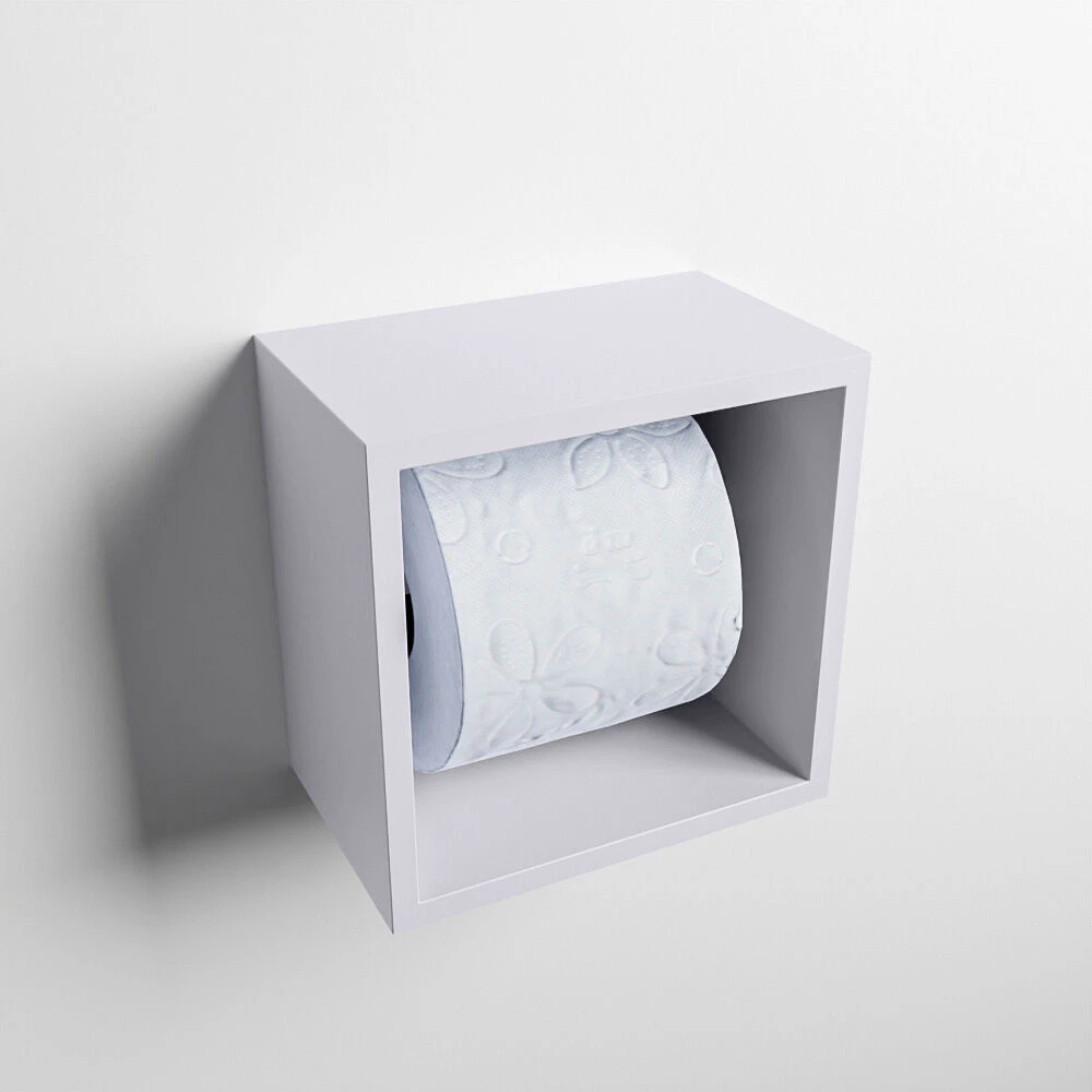 Mondiaz Easy Cube Toilet Rolhouder 16x16cm Cale 4 Mondiaz Easy Cube Toilet Rolhouder 16x16cm Cale - Afbeelding 2