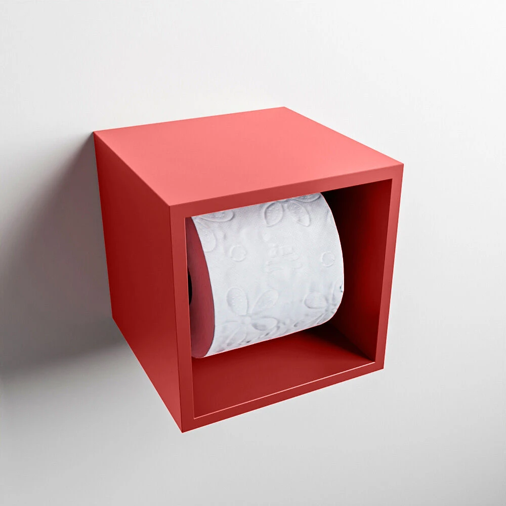 Mondiaz Easy Cube Toilet Rolhouder 16x16cm Fire 3 Mondiaz Easy Cube Toilet Rolhouder 16x16cm Fire