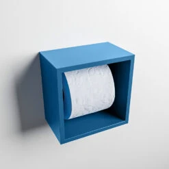 Alternative view of Mondiaz Easy Cube Toilet Rolhouder 16x16cm Jeans