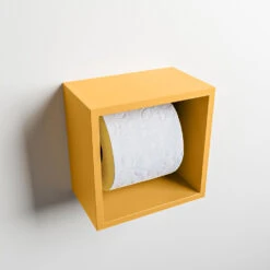 Alternative view of Mondiaz Easy Cube Toilet Rolhouder 16x16cm Ocher