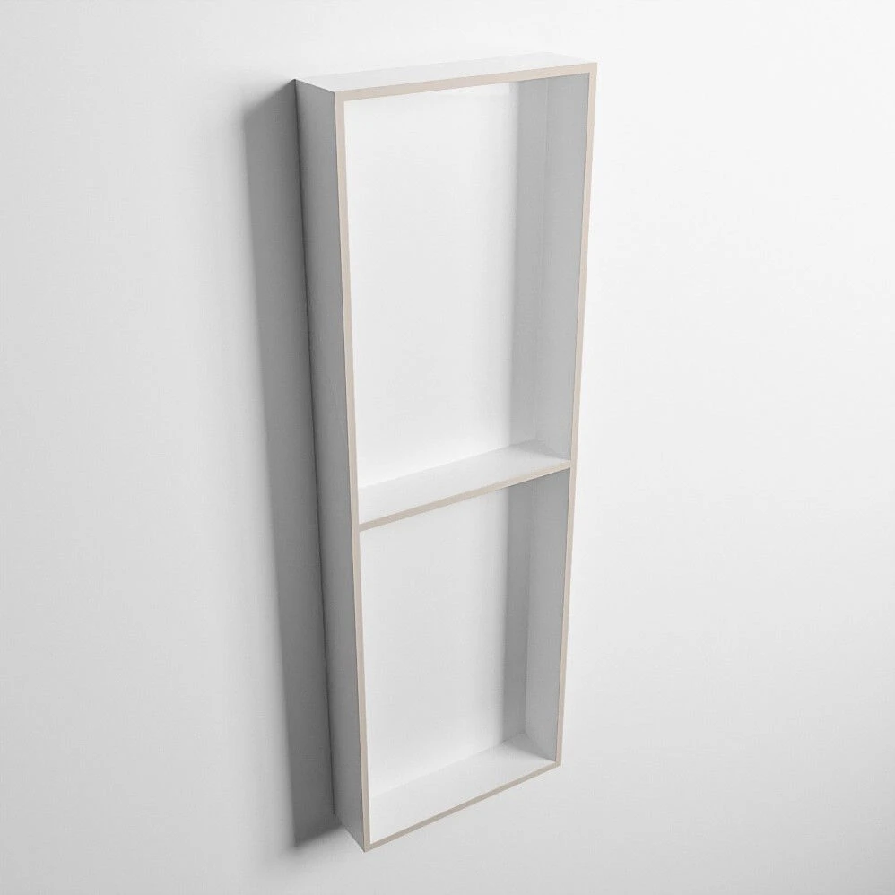 Mondiaz Easy Nis 150x30x8cm 2 Vakken Linen/talc 5 Mondiaz Easy Nis 150x30x8cm 2 Vakken Linen/talc - Afbeelding 3