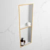 Mondiaz Easy Nis 150x30x8cm 2 Vakken Ocher/talc 1 Mondiaz Easy Nis 150x30x8cm 2 Vakken Ocher/talc -hotbath winkel mondiaz easy nis 150x30x8cm 2 vakken ocher talc sk37561 3