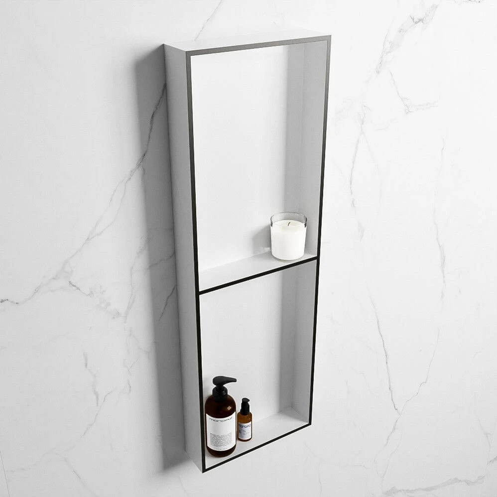 Mondiaz Easy Nis 150x30x8cm 2 Vakken Urban/talc 4 Mondiaz Easy Nis 150x30x8cm 2 Vakken Urban/talc - Afbeelding 2
