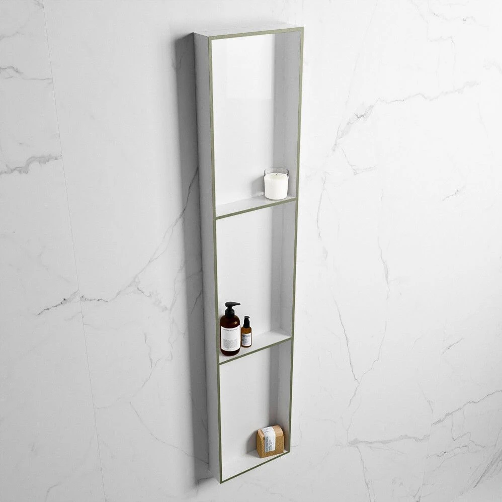 Mondiaz Easy Nis 150x30x8cm 3 Vakken Army/talc 4 Mondiaz Easy Nis 150x30x8cm 3 Vakken Army/talc - Afbeelding 2