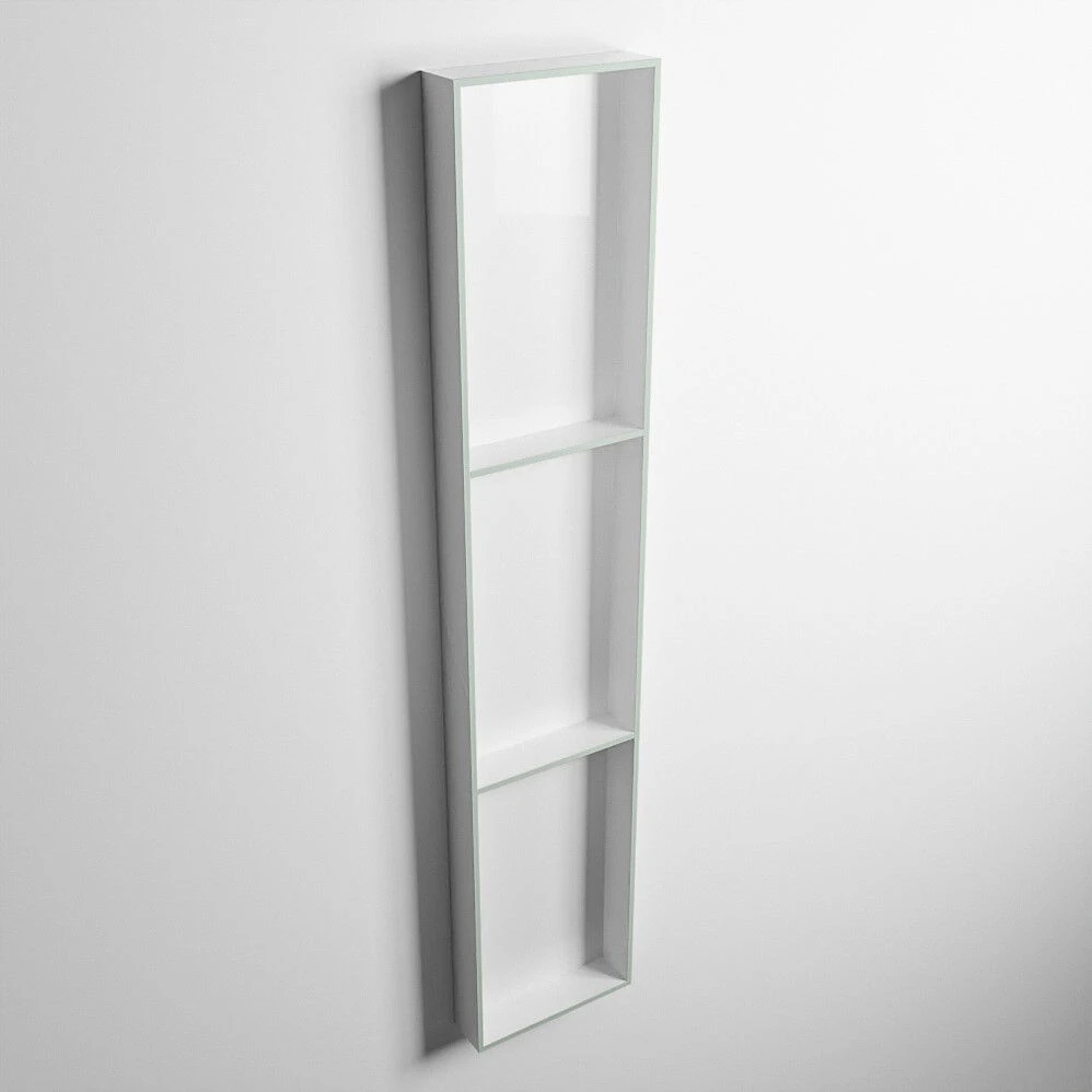 Mondiaz Easy Nis 150x30x8cm 3 Vakken Greey/talc 5 Mondiaz Easy Nis 150x30x8cm 3 Vakken Greey/talc - Afbeelding 3