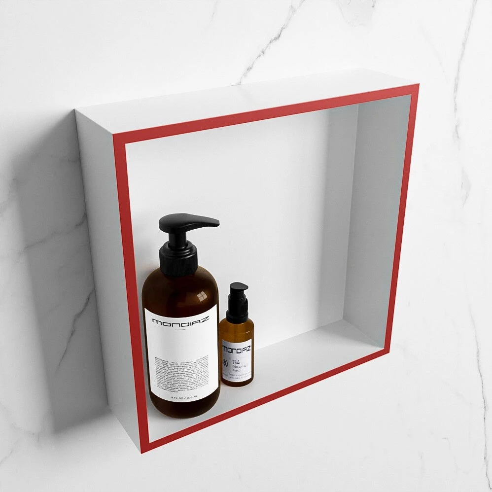 Mondiaz Easy Nis 30x30x8cm Fire/talc 4 Mondiaz Easy Nis 30x30x8cm Fire/talc - Afbeelding 2