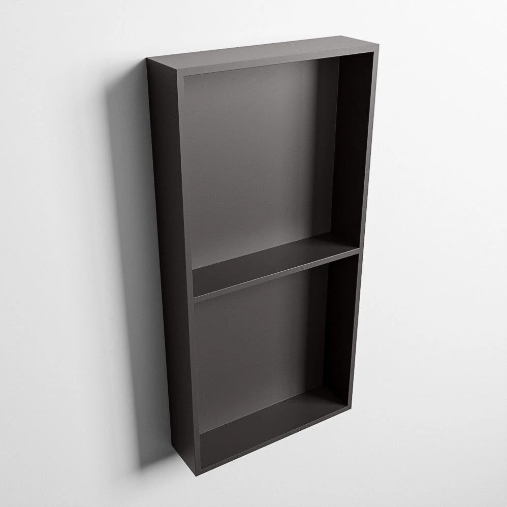 Mondiaz Easy Nis 60x30x8cm 2 Vakken Dark Grey 5 Mondiaz Easy Nis 60x30x8cm 2 Vakken Dark Grey - Afbeelding 3