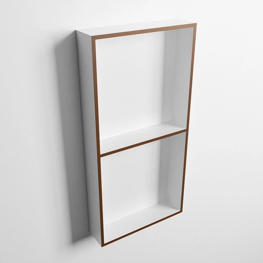 Mondiaz Easy Nis 60x30x8cm 2 Vakken Rust/talc 5 Mondiaz Easy Nis 60x30x8cm 2 Vakken Rust/talc - Afbeelding 3