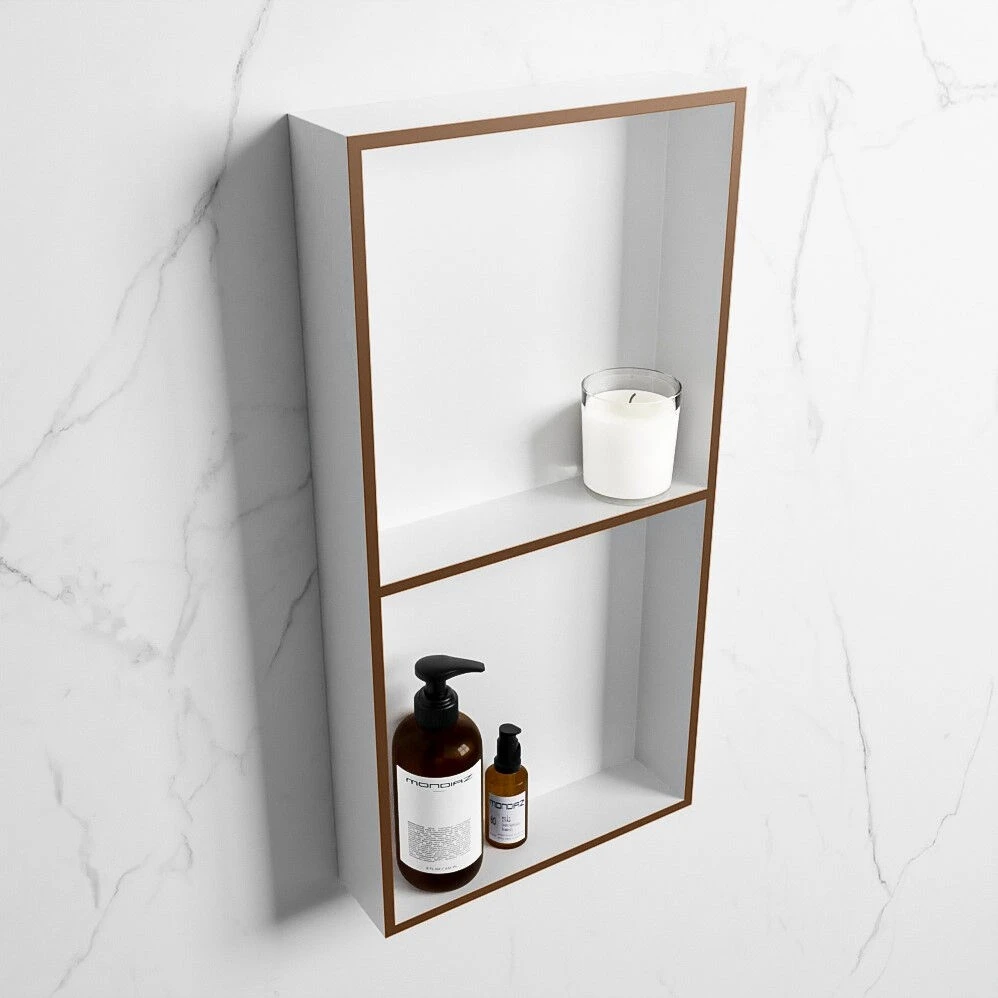 Mondiaz Easy Nis 60x30x8cm 2 Vakken Rust/talc 4 Mondiaz Easy Nis 60x30x8cm 2 Vakken Rust/talc - Afbeelding 2