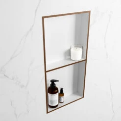 Mondiaz Easy Nis 60x30x8cm 2 Vakken Rust/talc