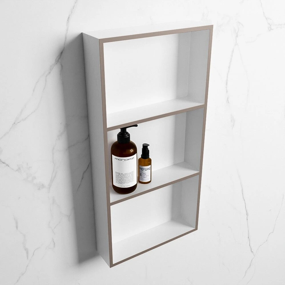 Mondiaz Easy Nis 60x30x8cm 3 Vakken Smoke/talc 4 Mondiaz Easy Nis 60x30x8cm 3 Vakken Smoke/talc - Afbeelding 2