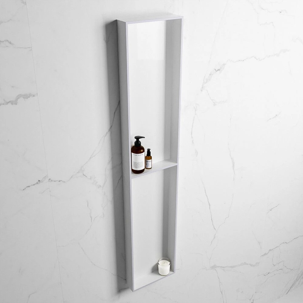 Mondiaz Easy Nis 90x30x8cm 2 Vakken Cale/talc 4 Mondiaz Easy Nis 90x30x8cm 2 Vakken Cale/talc - Afbeelding 2